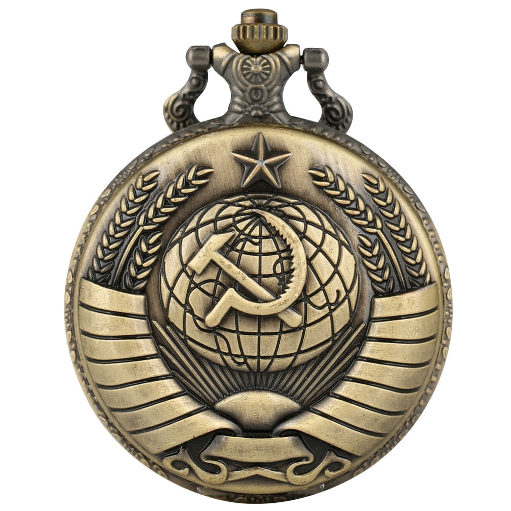 Soviet Union Symbol of Communism Pendant Watches Necklace