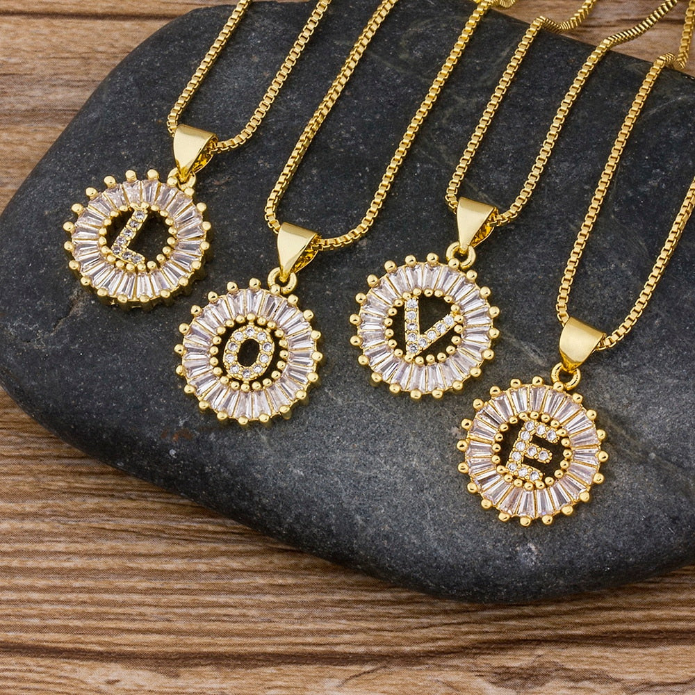 Gold Color 26 Letters Necklace
