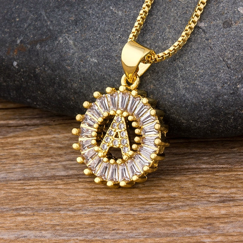 Gold Color 26 Letters Necklace