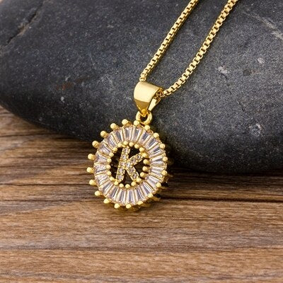Gold Color 26 Letters Necklace