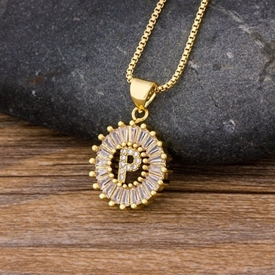 Gold Color 26 Letters Necklace