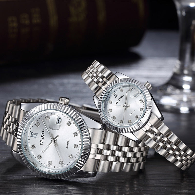calendar steel band men's watch women's watch couple Watch