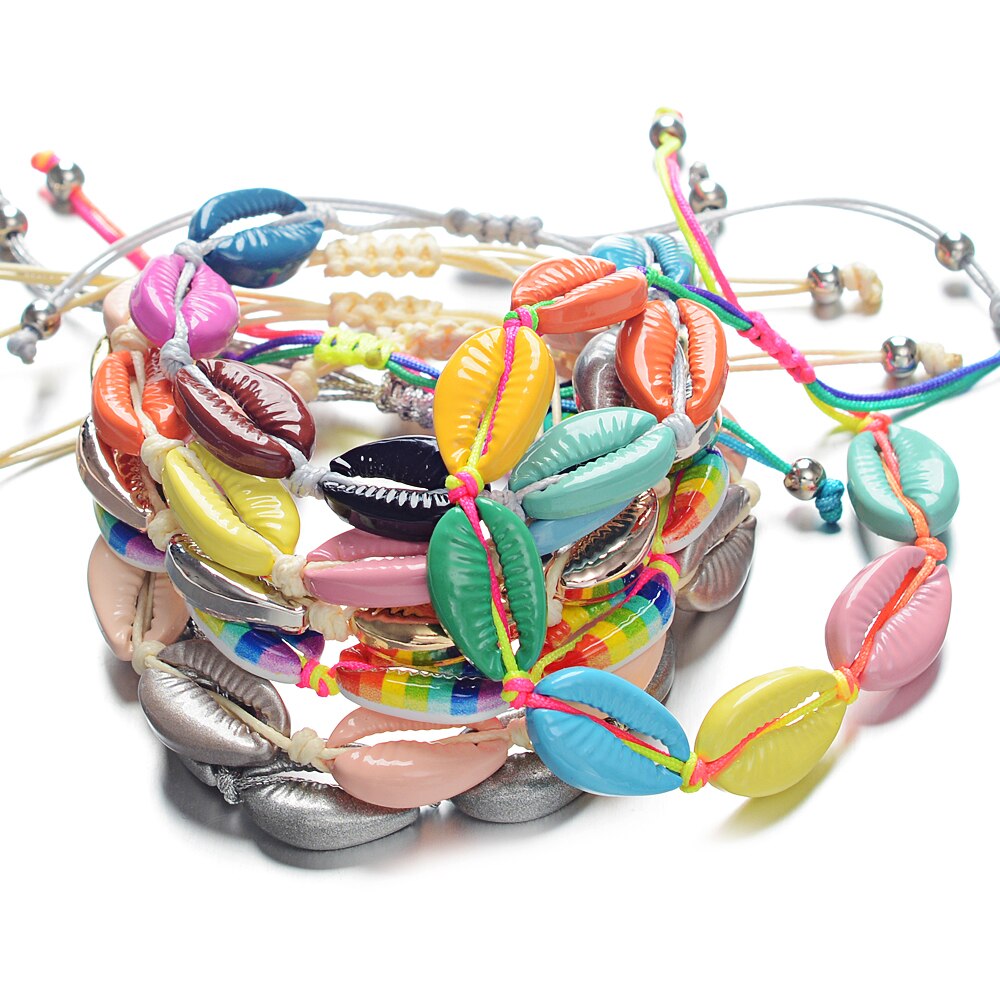 Handmade Shell Made of Alloy Material Bracelet