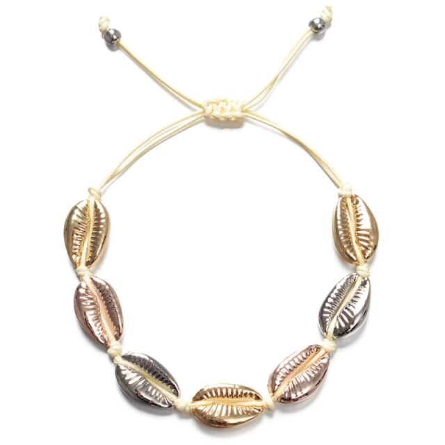 Handmade Shell Made of Alloy Material Bracelet