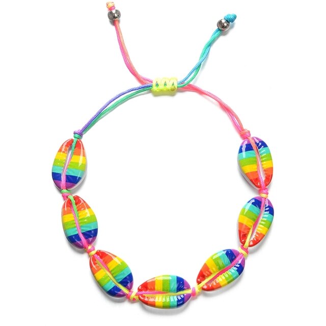 Handmade Shell Made of Alloy Material Bracelet