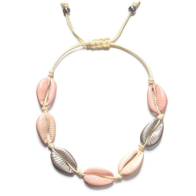 Handmade Shell Made of Alloy Material Bracelet