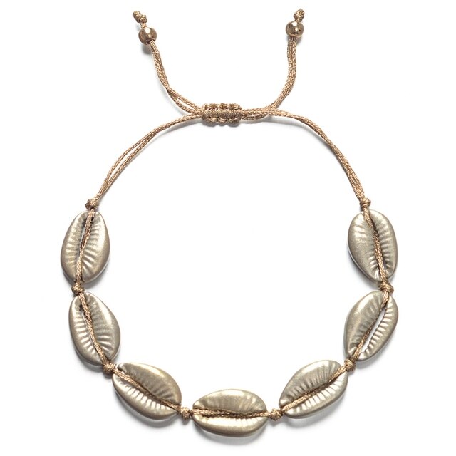 Handmade Shell Made of Alloy Material Bracelet