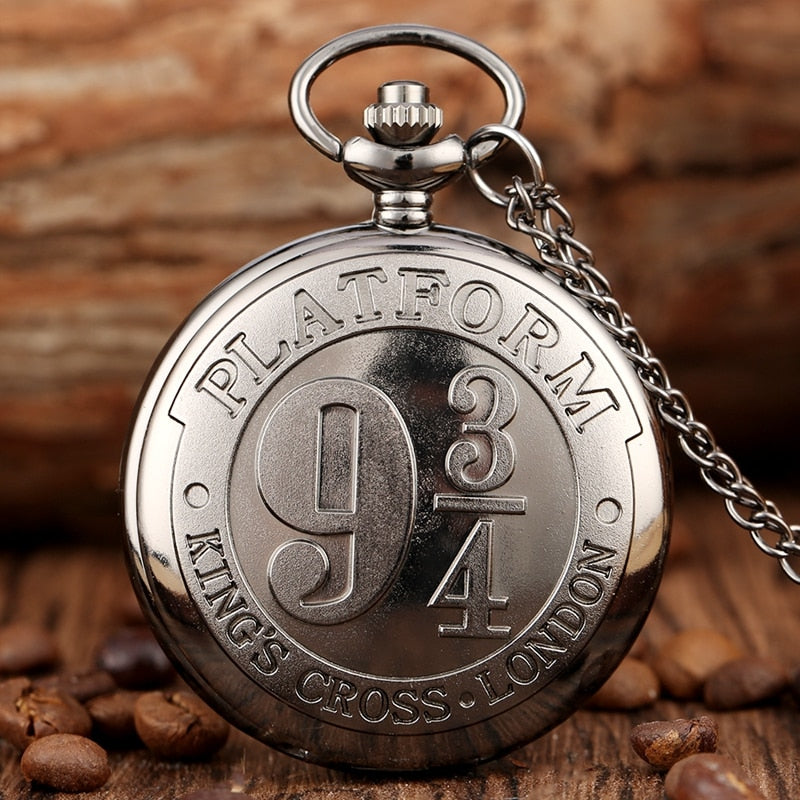 Bronze Full Hunter Necklace Pendant Clock Pocket Watch