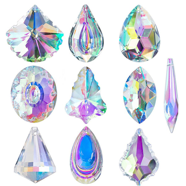 Hanging Crystal Prism Suncatcher Rainbow Windows Decoration AB-Color
