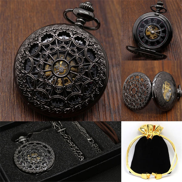 Juego de reloj de bolsillo mecánico vintage
