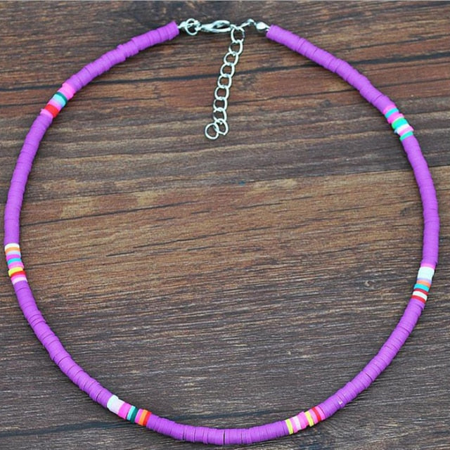 20 Colors Polymer Clay Necklace
