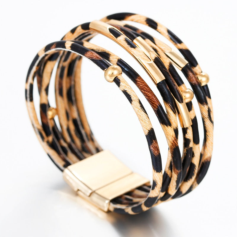 Fashion Elegant Multilayer Wide Wrap Bracelet