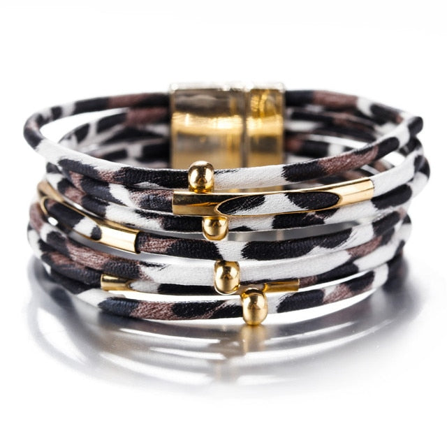 Fashion Elegant Multilayer Wide Wrap Bracelet