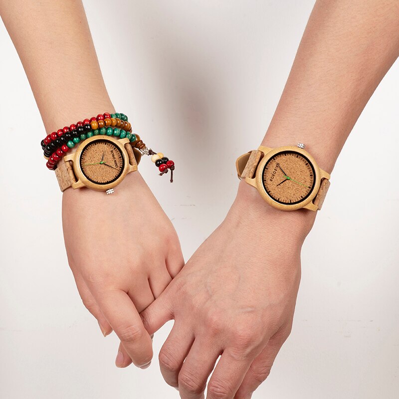 Simple Design Couple Watch Wood Wristwatch Men