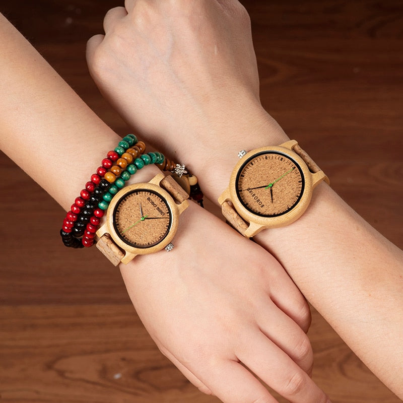 Simple Design Couple Watch Wood Wristwatch Men