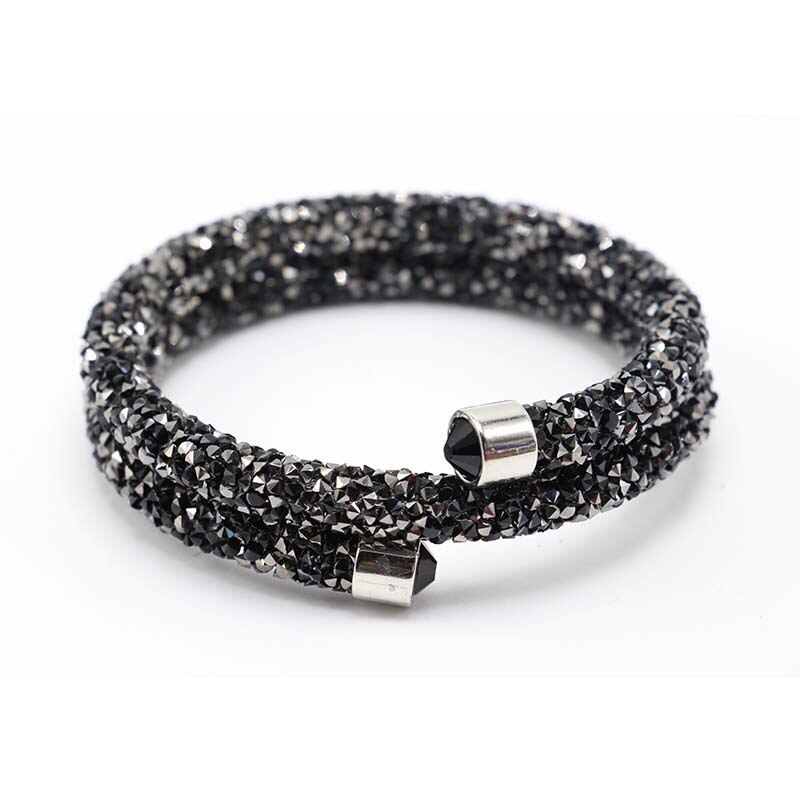 Exquisite Crystal  Rhinestones Cuff Multi-layer Bracelet