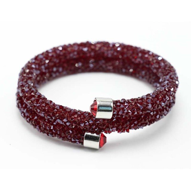 Exquisite Crystal  Rhinestones Cuff Multi-layer Bracelet