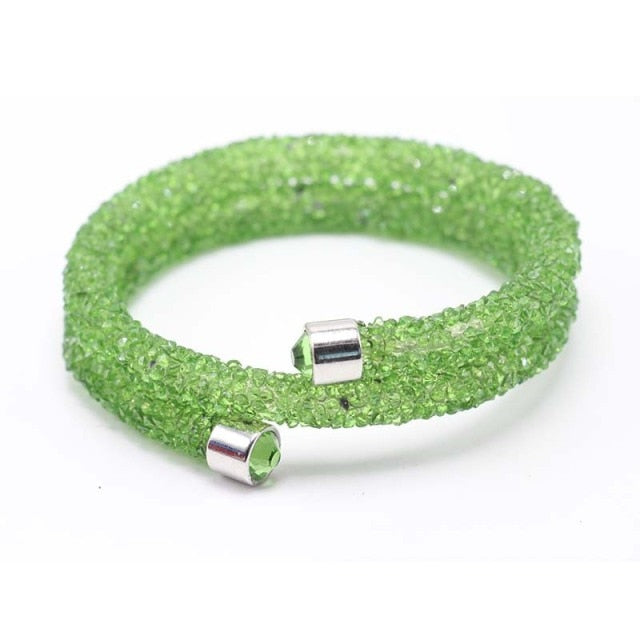 Exquisite Crystal  Rhinestones Cuff Multi-layer Bracelet
