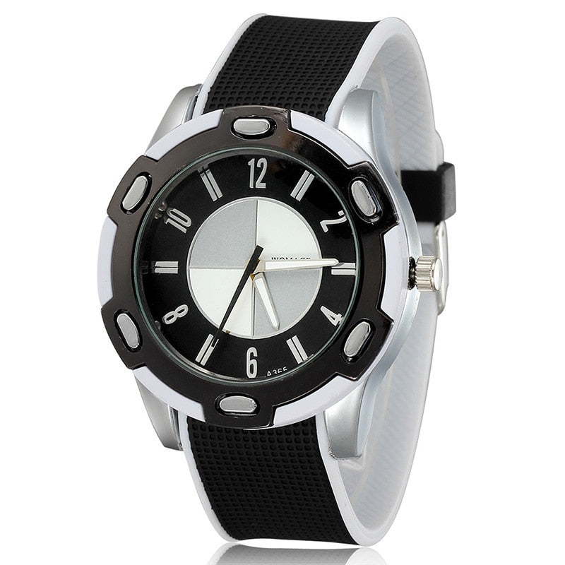 Trendy Outdoor Quartz Watches Girls Boys Student Army Silicone Wristwatch