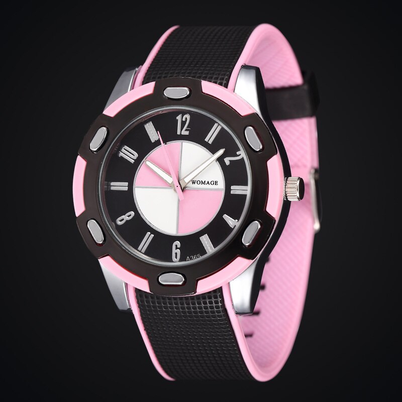 Trendy Outdoor Quartz Watches Girls Boys Student Army Silicone Wristwatch