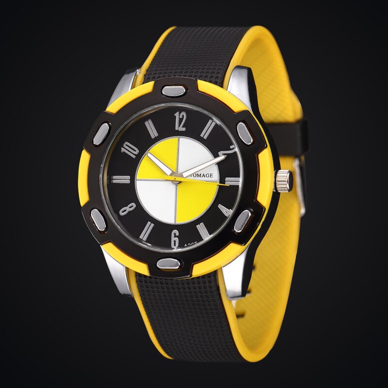 Trendy Outdoor Quartz Watches Girls Boys Student Army Silicone Wristwatch