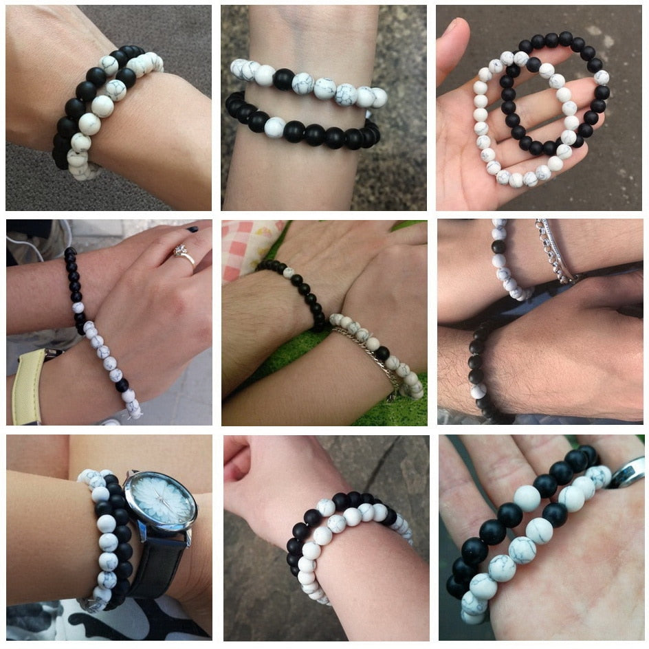 Natural Stone Yoga Beaded Bracelet for Men