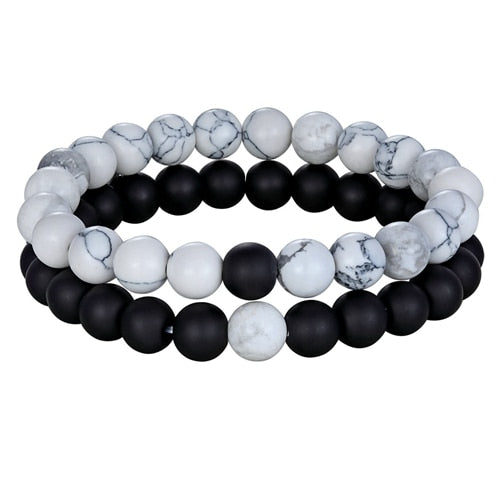 Natural Stone Yoga Beaded Bracelet for Men