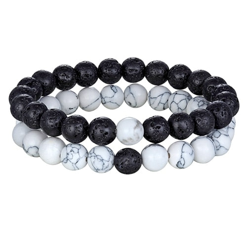 Natural Stone Yoga Beaded Bracelet for Men