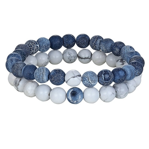 Natural Stone Yoga Beaded Bracelet for Men