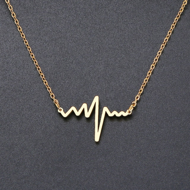 Heartbeat Necklace Women Love Heart Necklaces & Pendants