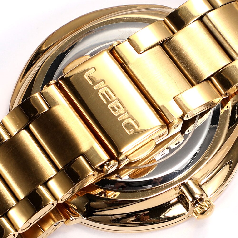 Waterproof Men's Watches Couple Golden Wristwatch