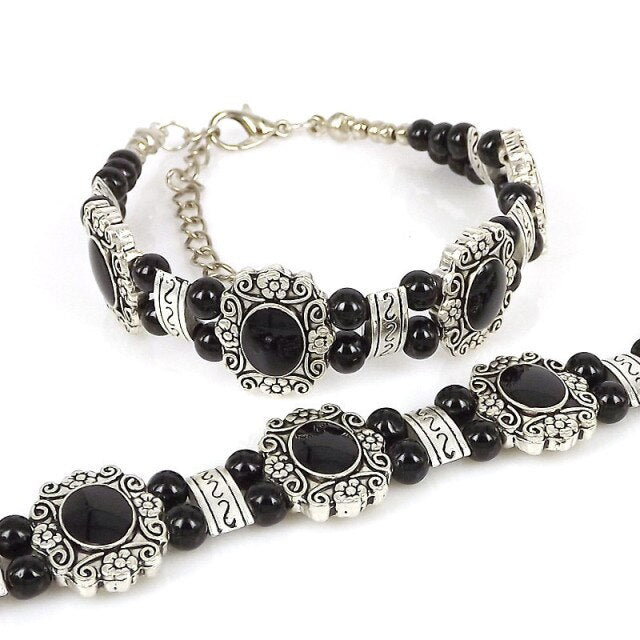 Tibet Vintage DIY Flower Bracelet Woman