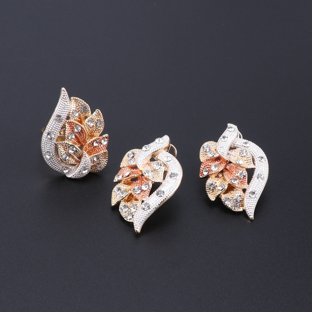 Women Crystal Italian Bridal Jewelry Sets