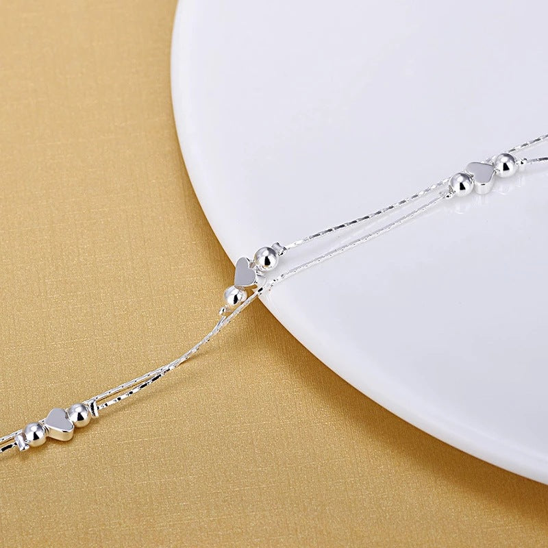 Silver Anklets 925 Fashion Silver Jewelry Chain Anklet for Women