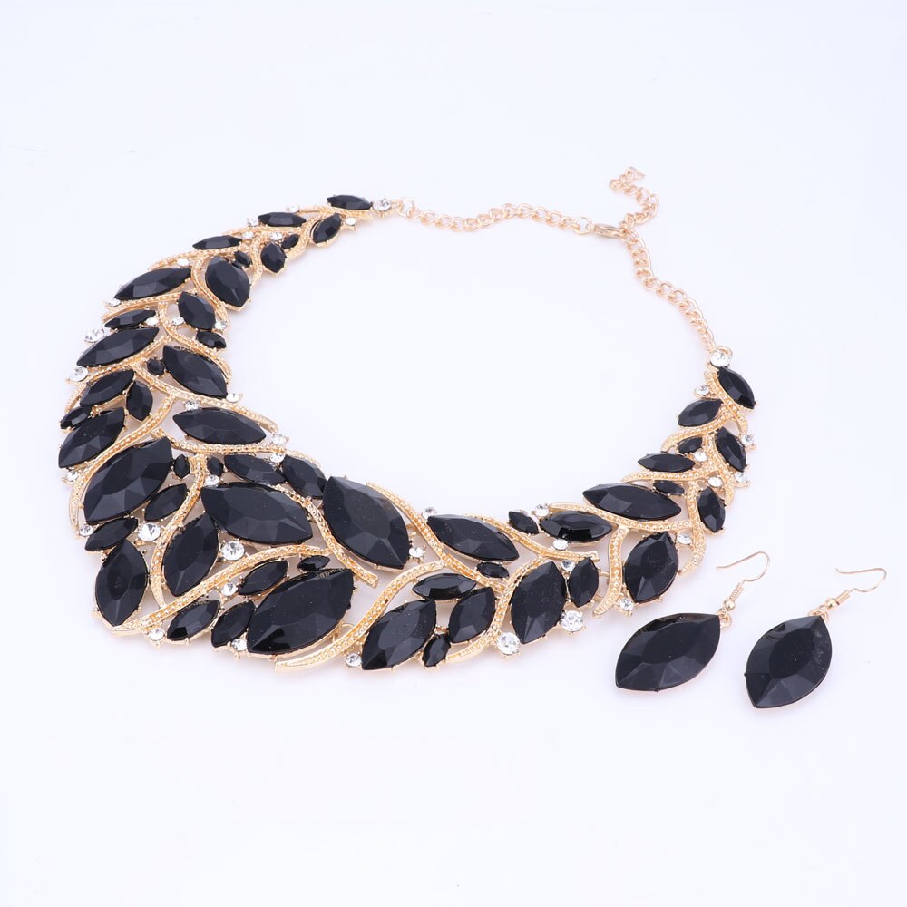 Wedding Necklace Earring Ring Fashion Bridal Jewelry Sets