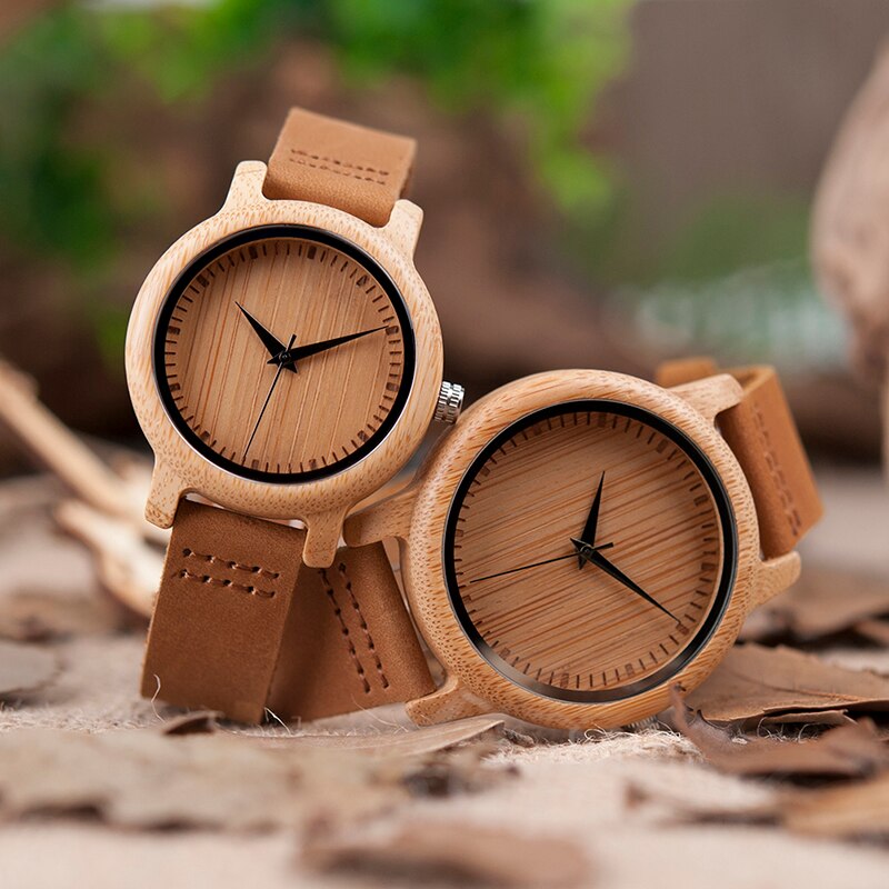 Bamboo Couples  Handmade Natural Wood Luxury Wristwatches