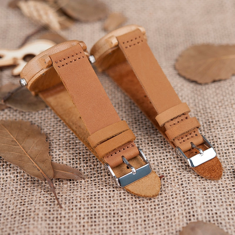 Bamboo Couples  Handmade Natural Wood Luxury Wristwatches