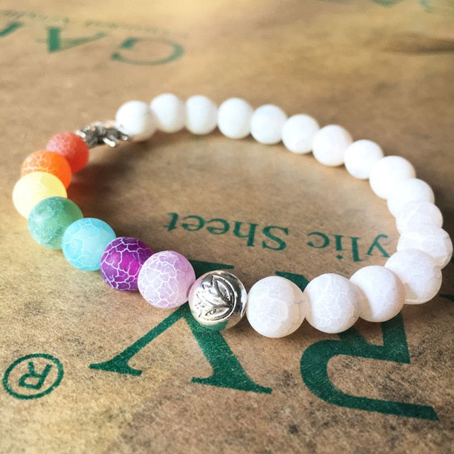 7 Chakra  Balance Buddha Elephant Bracelet