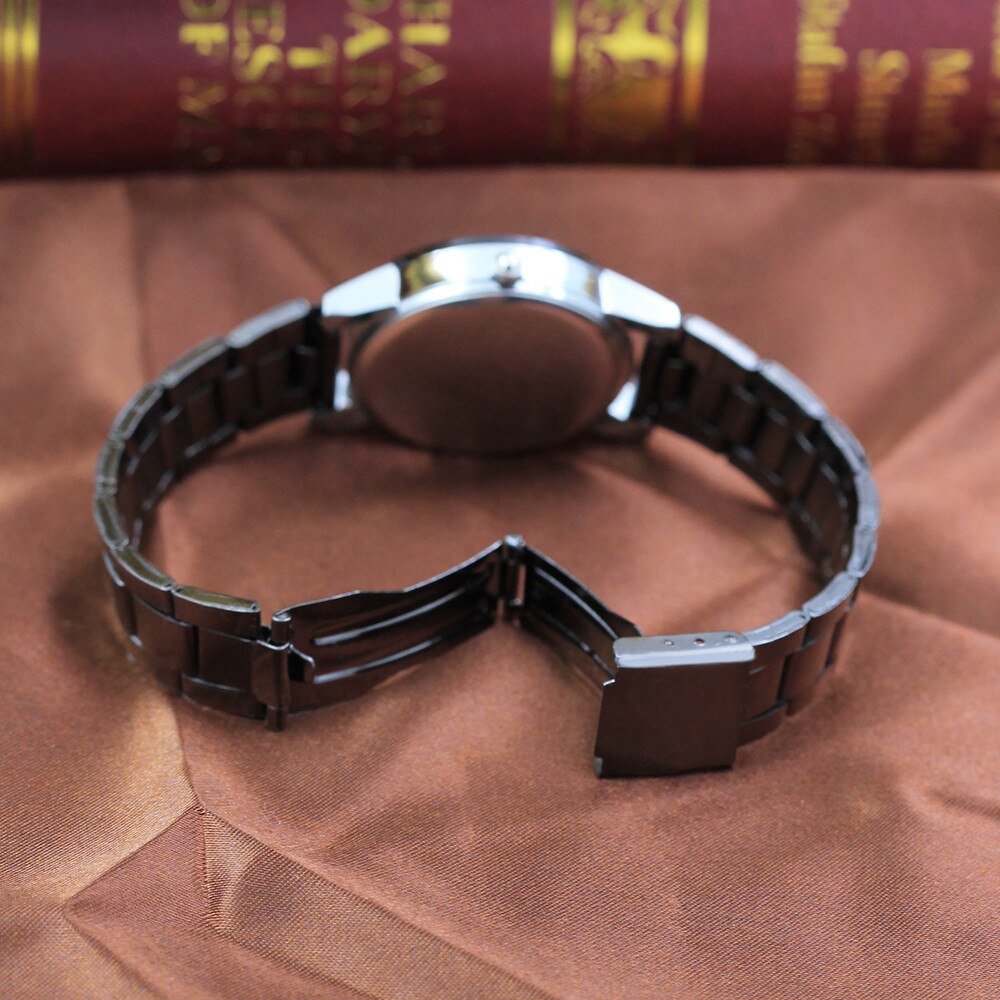 Couple Watch Men Watch Women Stainless Steel Pair Watches Clock