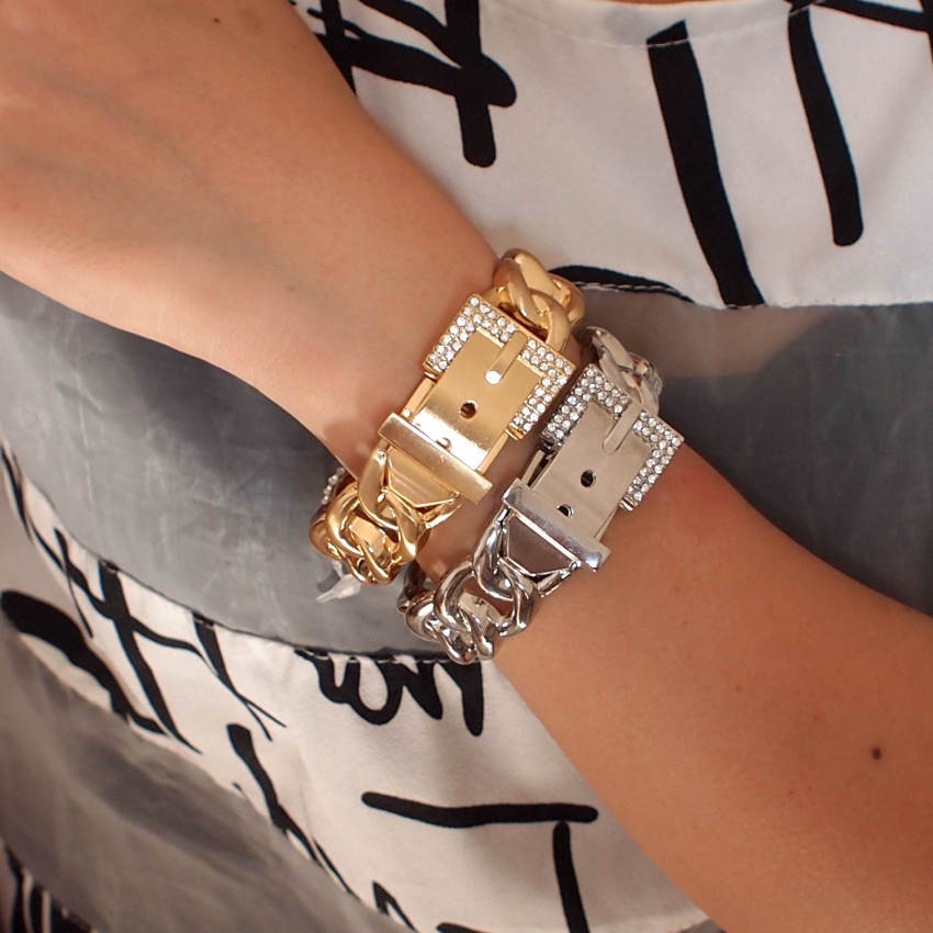 Classic Rhinestones Metal Bracelets For Women