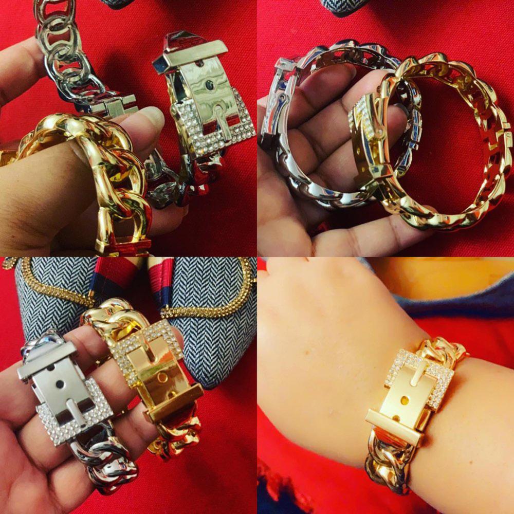 Classic Rhinestones Metal Bracelets For Women