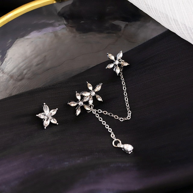 New Angel wings Rhinestone Hanging Dangle  Stud Earrings