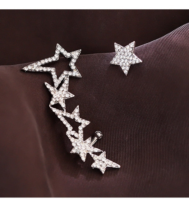New Angel wings Rhinestone Hanging Dangle  Stud Earrings