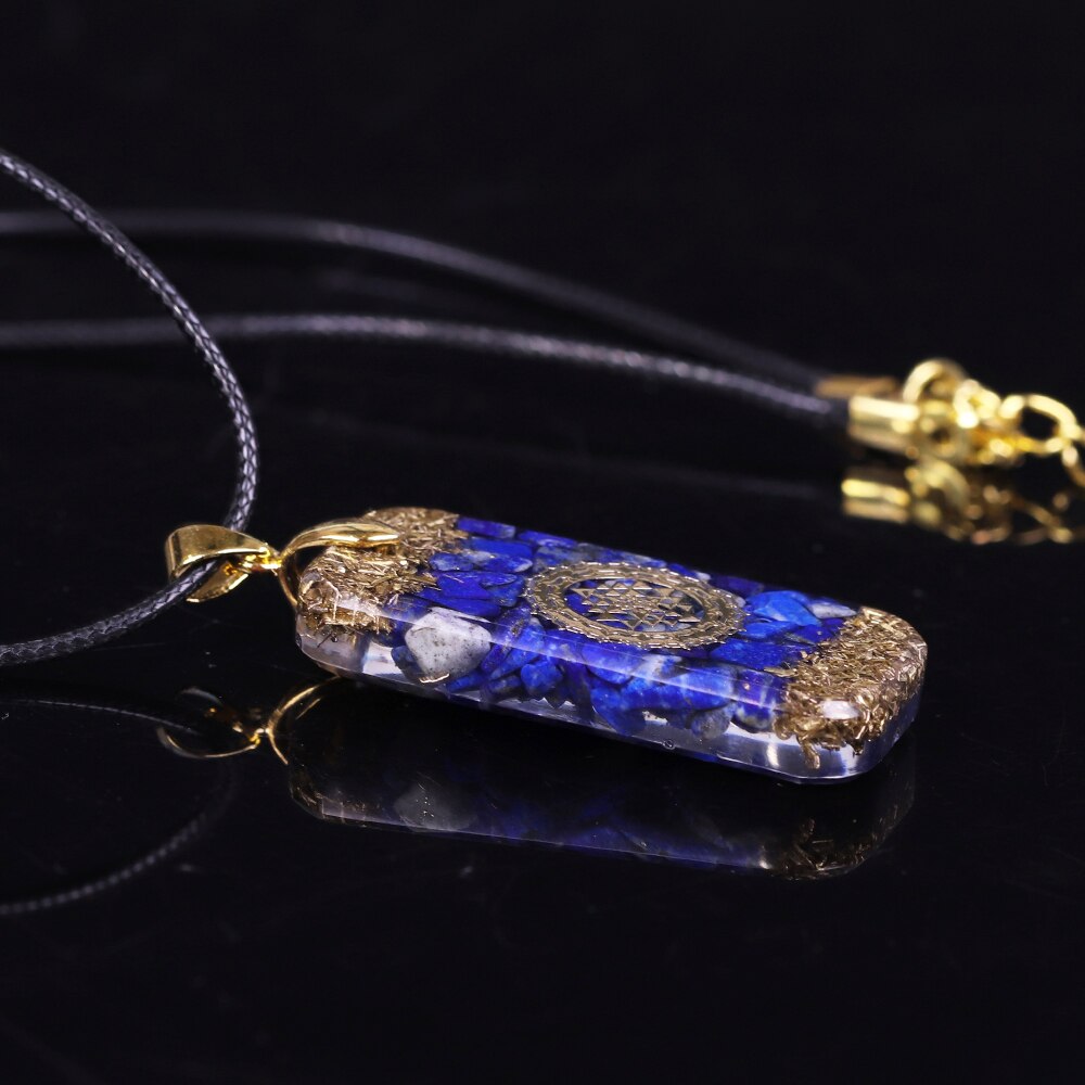 Orgonite  Pendant -Lapis Lazuli Reiki  Necklace