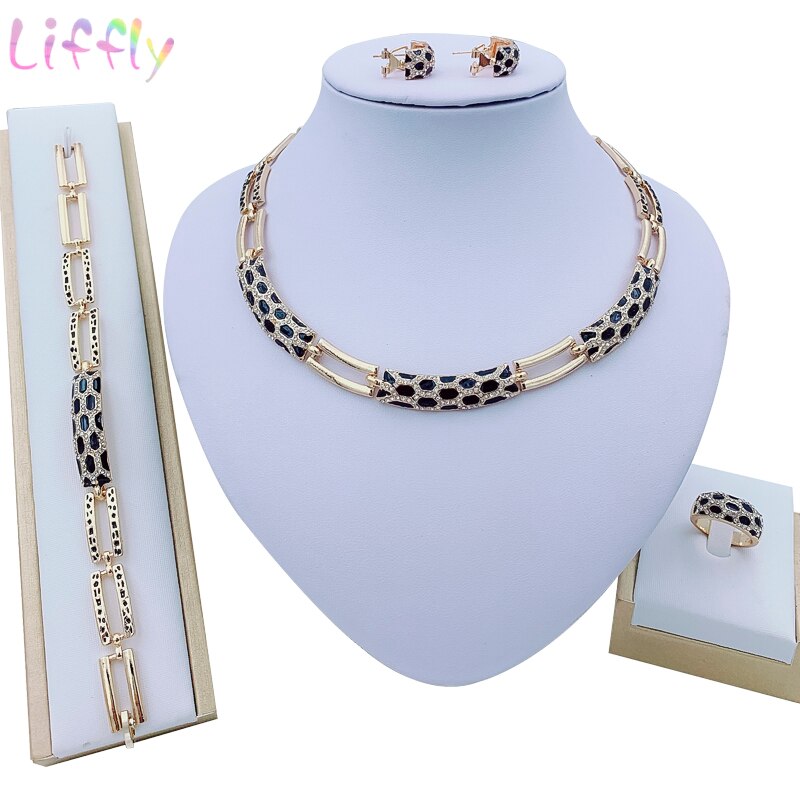 Luxury Bridal Nigerian Wedding African Beads Jewelry Set