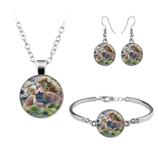 Van Gogh Gustav Klimt Painting Jewelry Sets