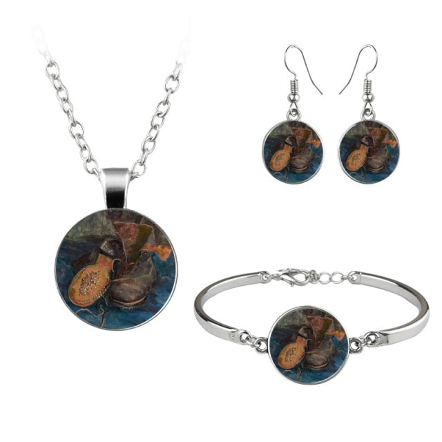 Van Gogh Gustav Klimt Painting Jewelry Sets