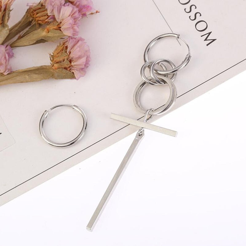 Korean Fashion Style Punk Bangtnn Boys Earrings