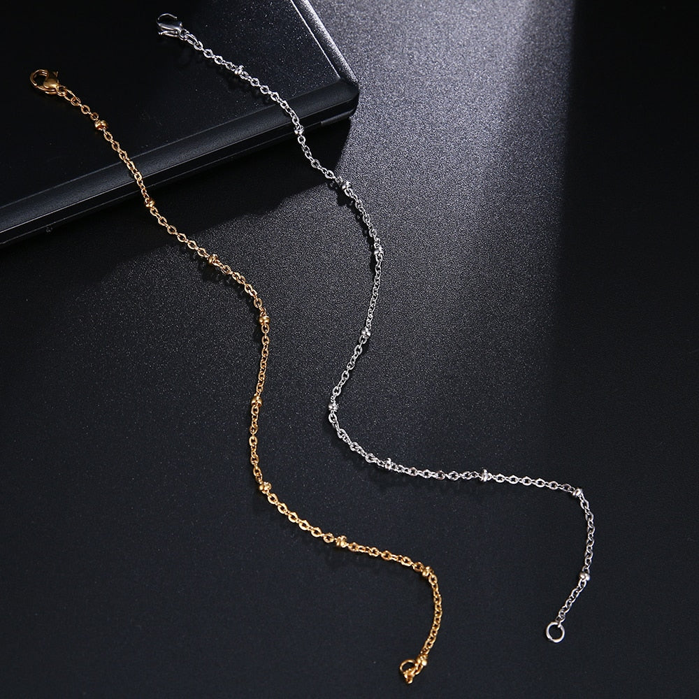 Gold Silver Color For Pendant Gold beads Donot Fade Bracelets For Man