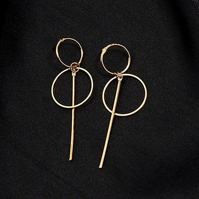 NEW Gold Metal Tassel Earrings for Women
